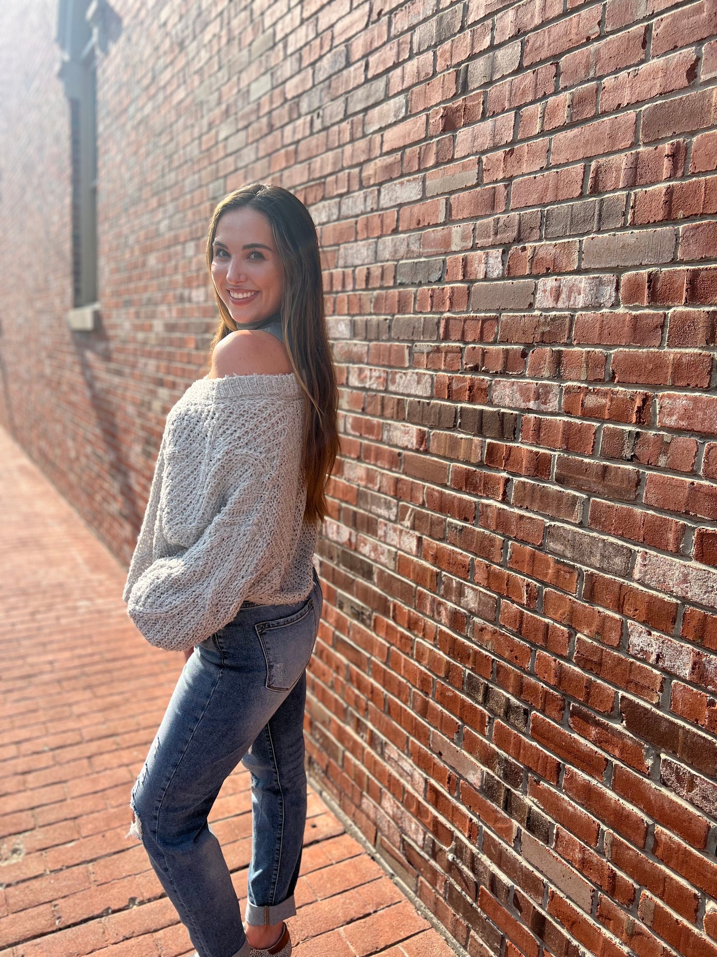 Grey Knit Sweater