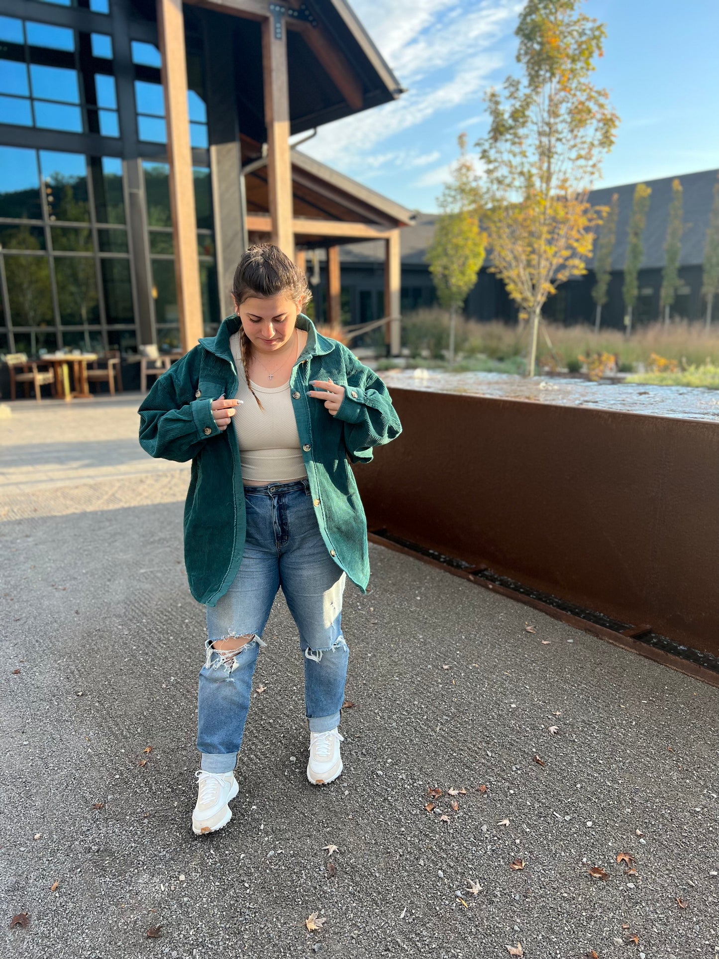 Teal Shacket