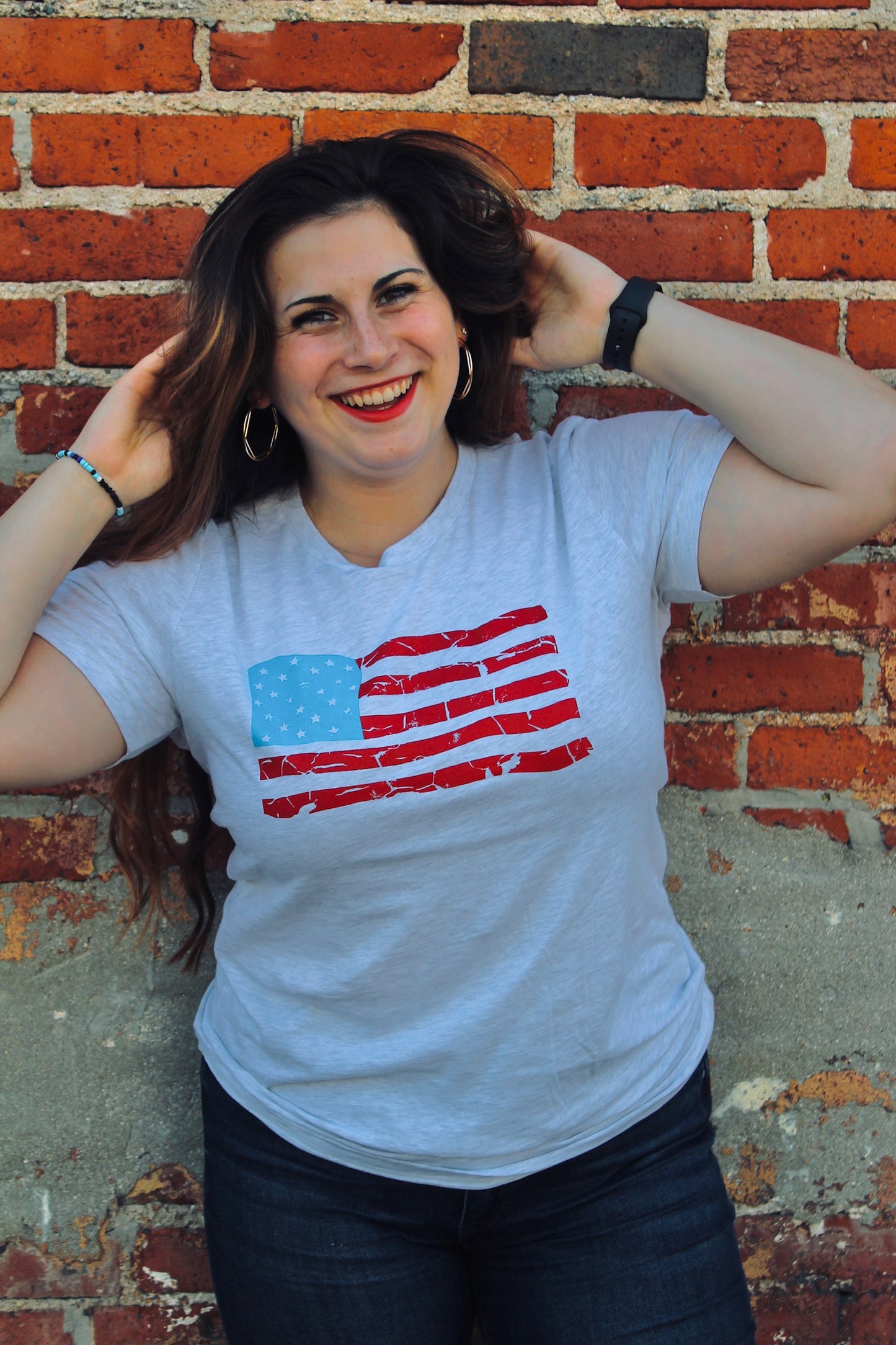 Flag graphic t-shirt