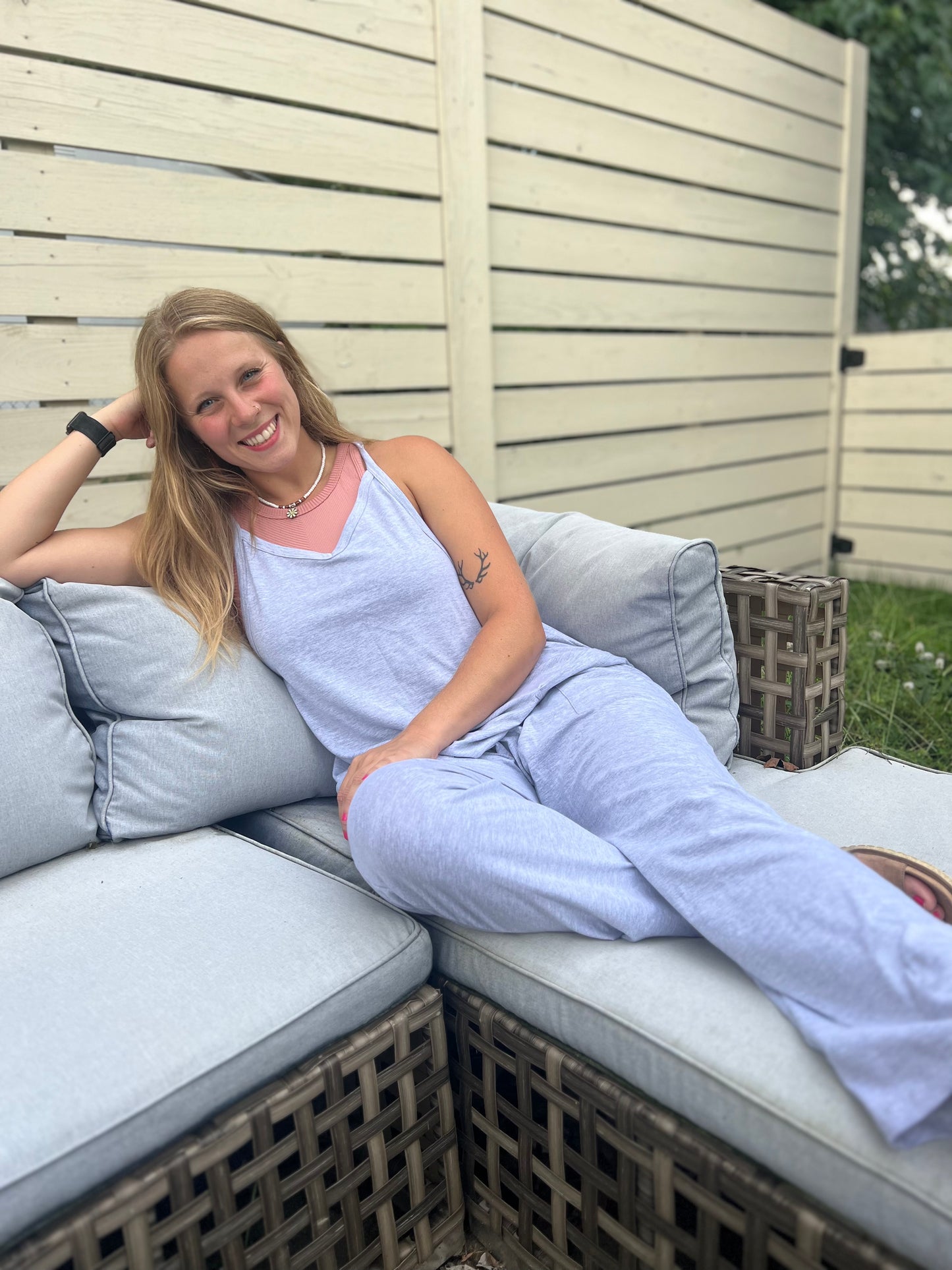 Grey Jumpsuit onsie