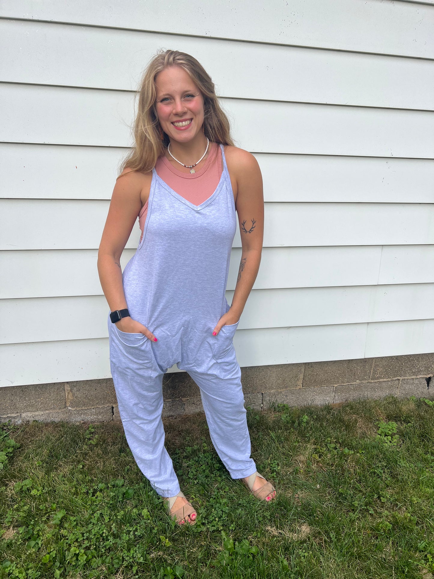 Grey Jumpsuit onsie