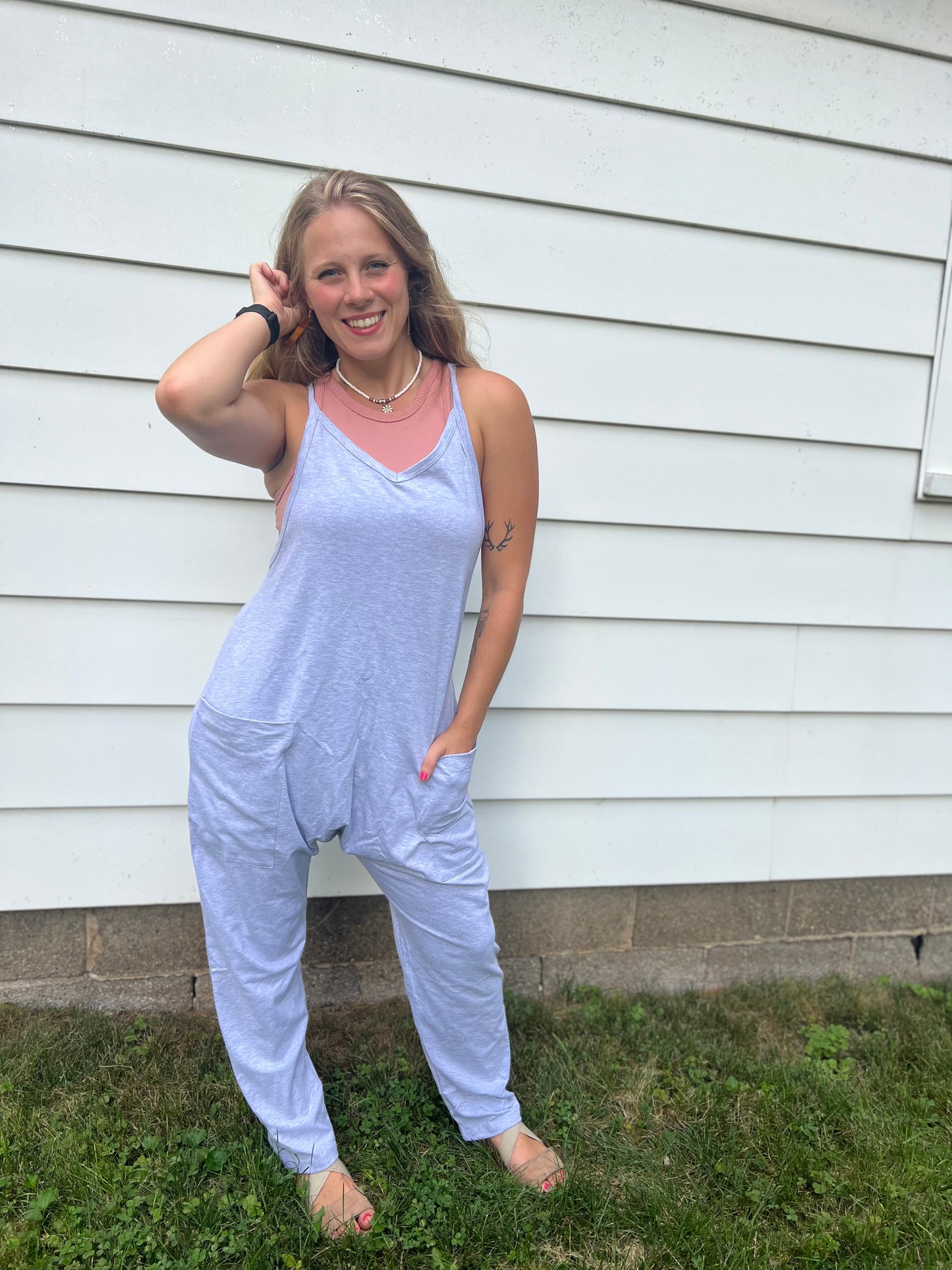 Grey Jumpsuit onsie