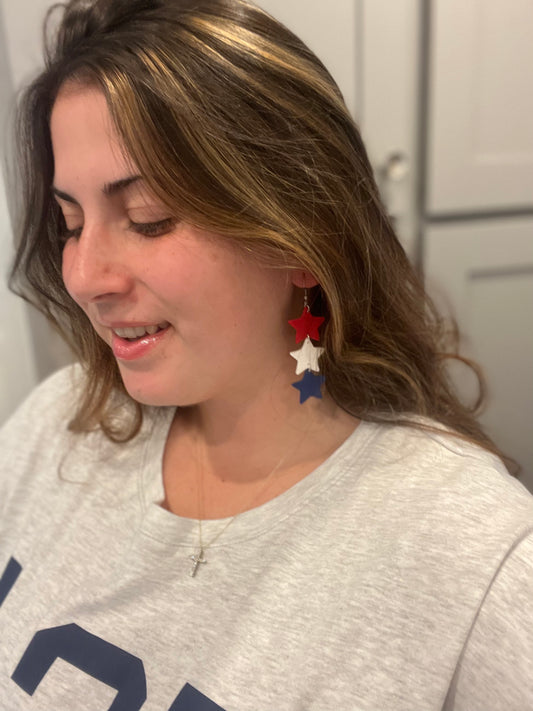 RESTOCK Star dangle earrings
