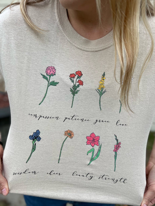 Wildflower graphic t-shirt